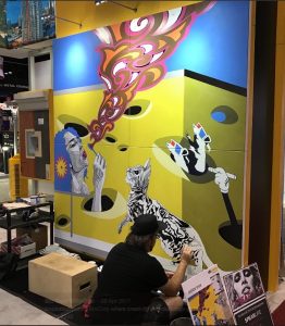 Noted Artist Creates Mural For Sto Corp At AIA Expo